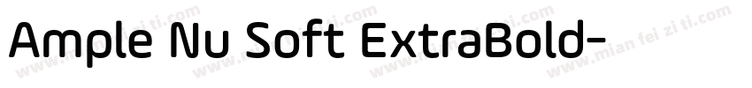 Ample Nu Soft ExtraBold字体转换